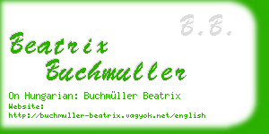 beatrix buchmuller business card