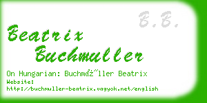 beatrix buchmuller business card